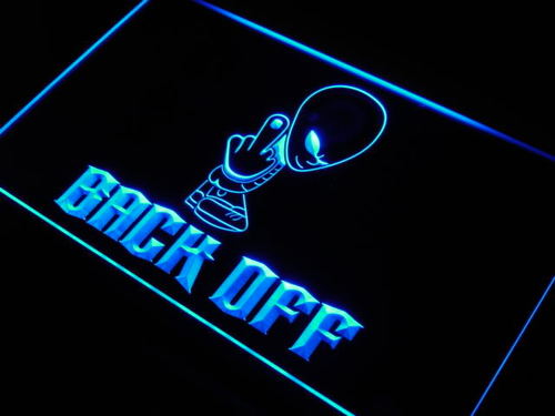 Back off Home Display Finger Bar Neon Light Sign